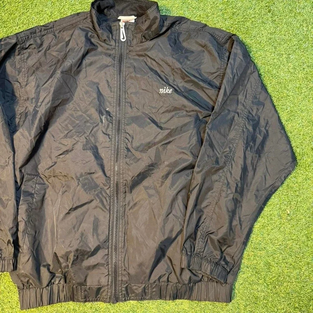 Vintage Nike Black Windbreaker Jacket (Size L)